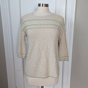 J. Jill | Light & Airy Textured Boat Neck Sweater Sz XS